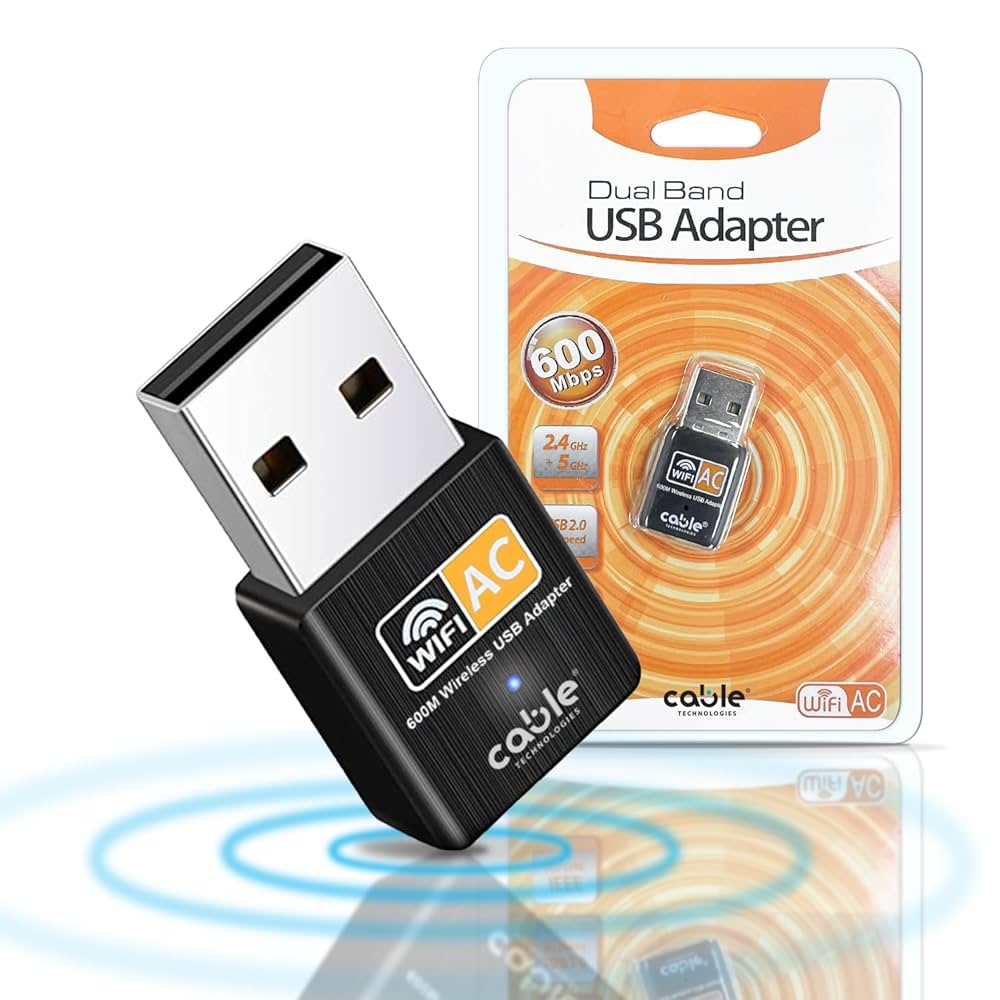 Dual Band 600Mbps USB WiFi Adapter