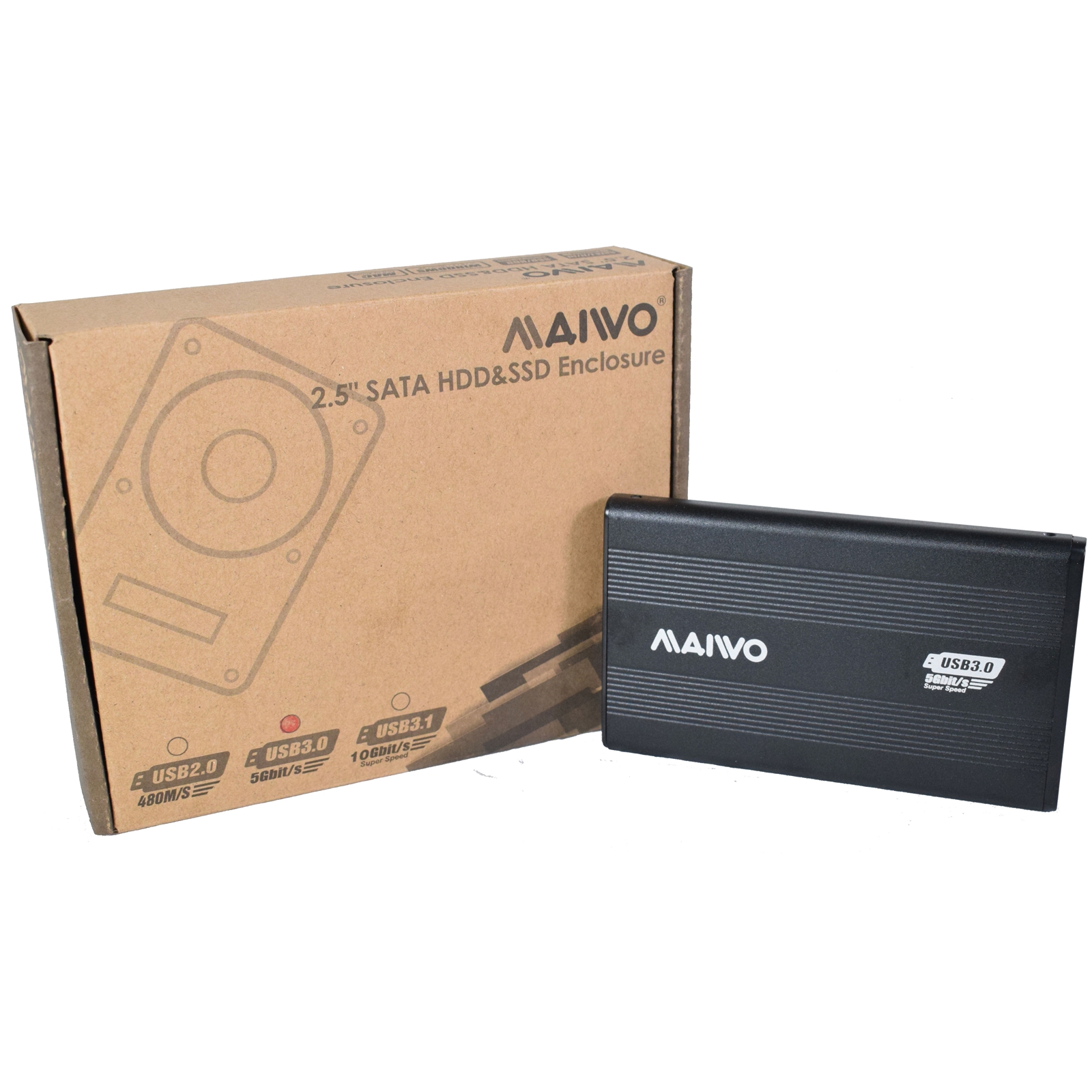 maiwo 2.5" ssd and hdd enclosure