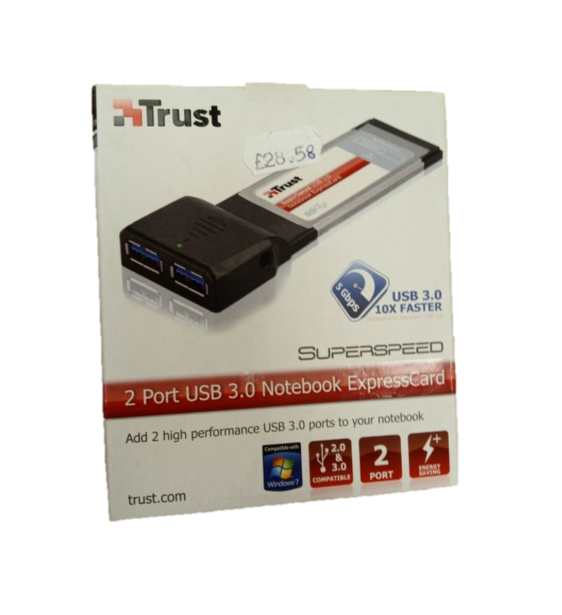 Trust 2 Port USB 3.0 Notebook ExpressCard
