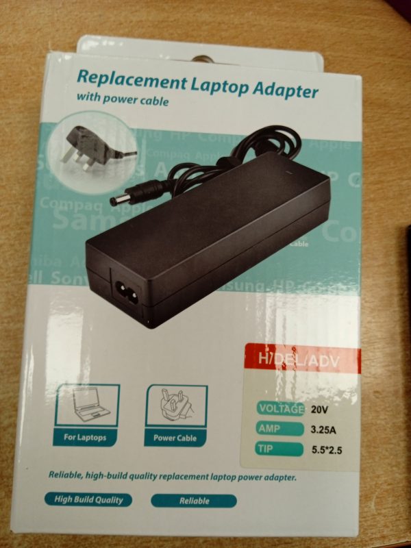 H/Del/Adv-20V-3.25A-5.5*2.5mm-Tip