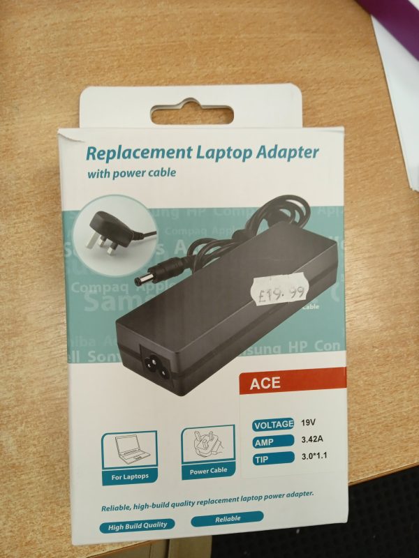 Acer Replacement Laptop Charger 19V 3.42A 3.0*1.1mm Tip